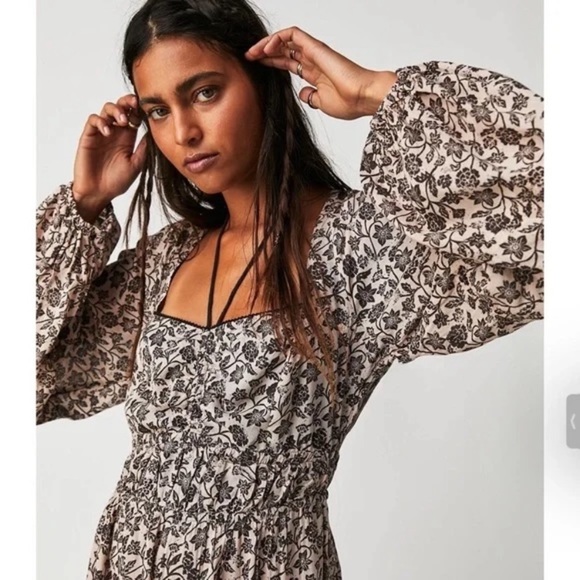New Free People Forever Timeless Soulmate Boho Jumpsuit Size XS - Picture 7 of 16